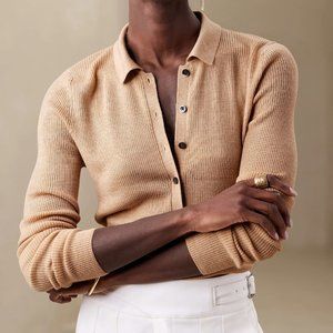 Banana Republic Washable Merino Blend Sweater Polo